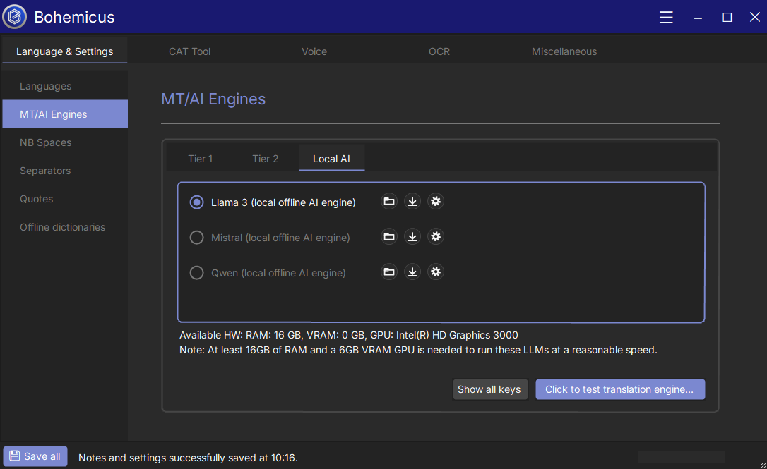 Bohemicus Application Screenshot
